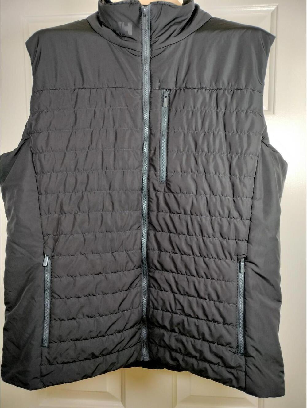 Helly Hansen Men 2XL Crew Insulator Vest 2.0 Black PrimaLoft Puffer Sailing Gorp
